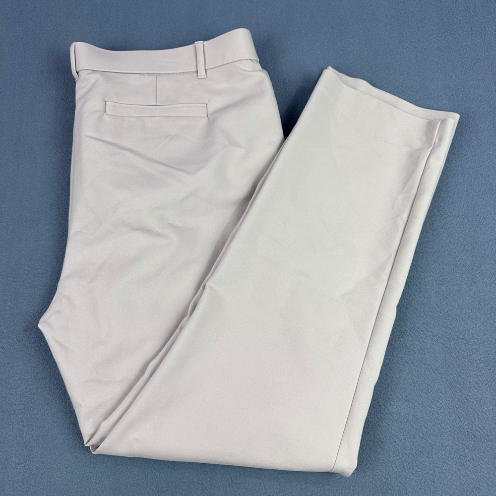 Dana Buchman Womens Size 16 Tan Beige Slim Leg Stretch Dress Pants Trousers